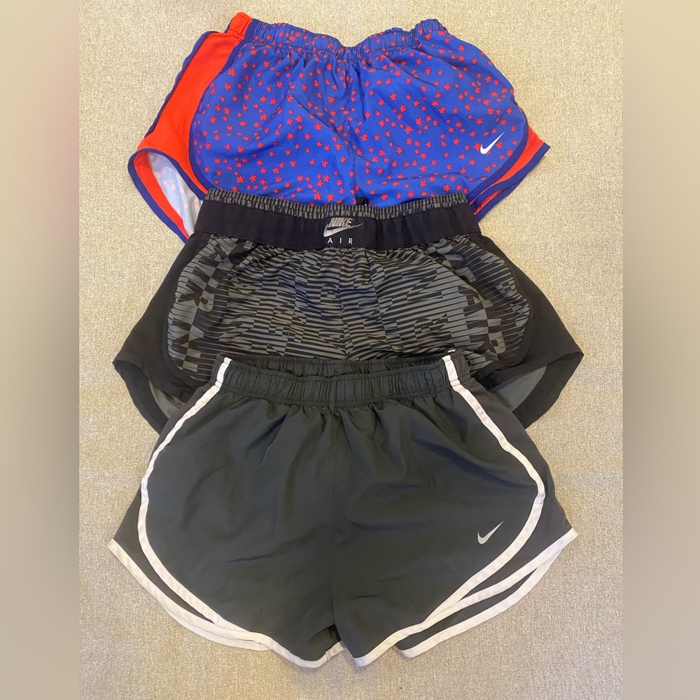 3 Pairs Women’s Medium Nike Running Shorts